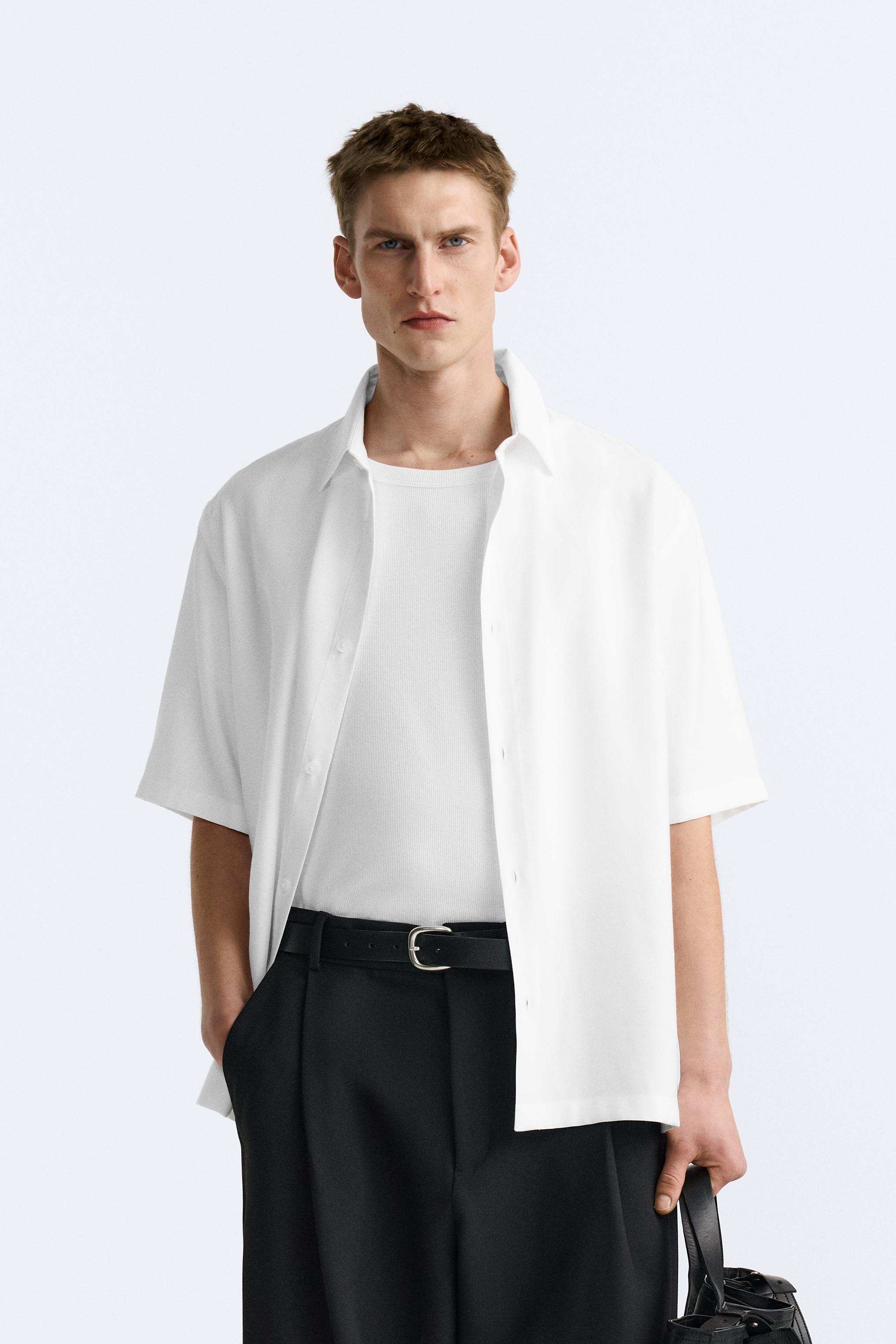 Oversized white shirt zara sale