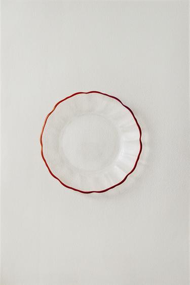 Zaras GLASASSIETT MED KANT - Orange