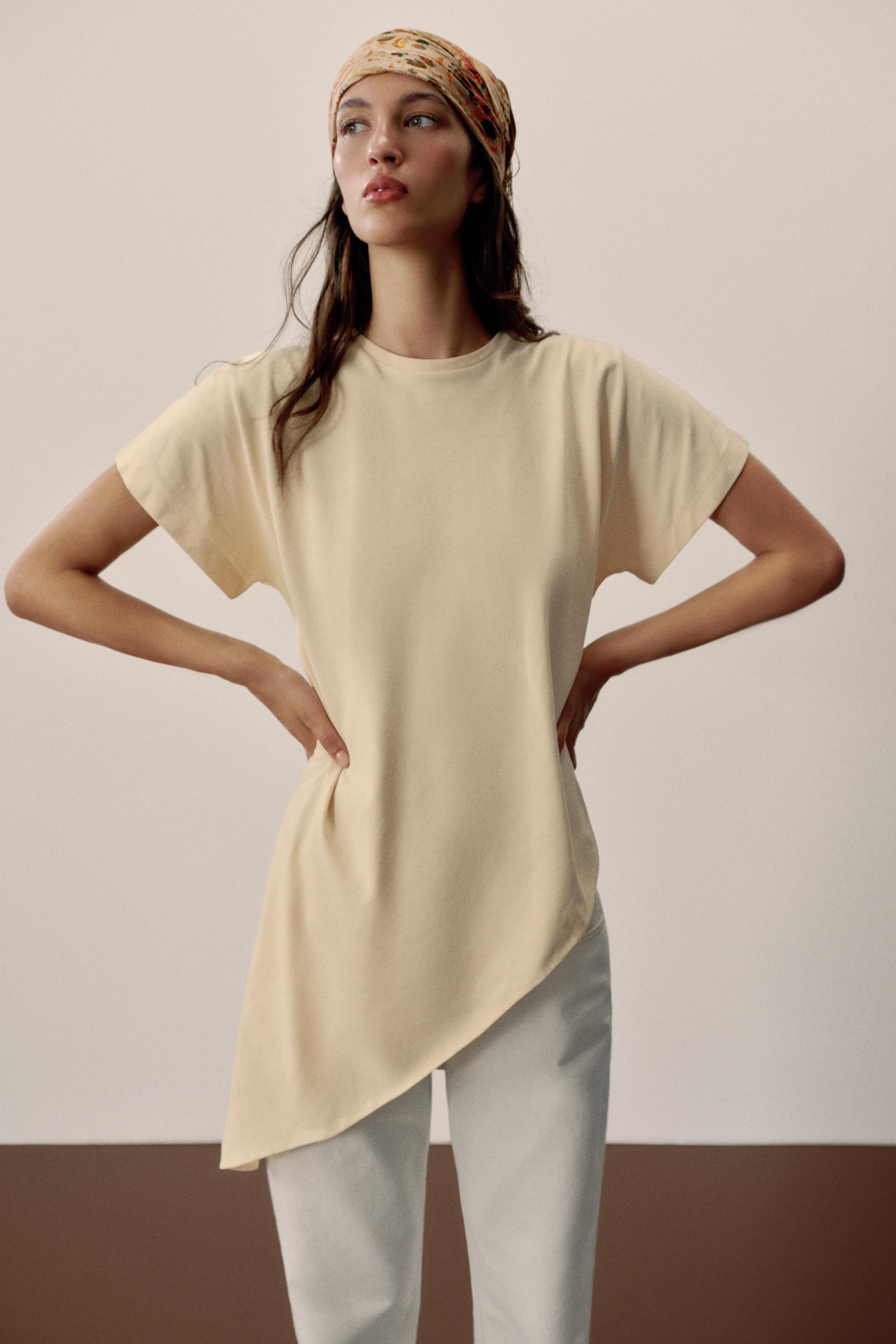 ASYMMETRIC SHORT SLEEVE T-SHIRT