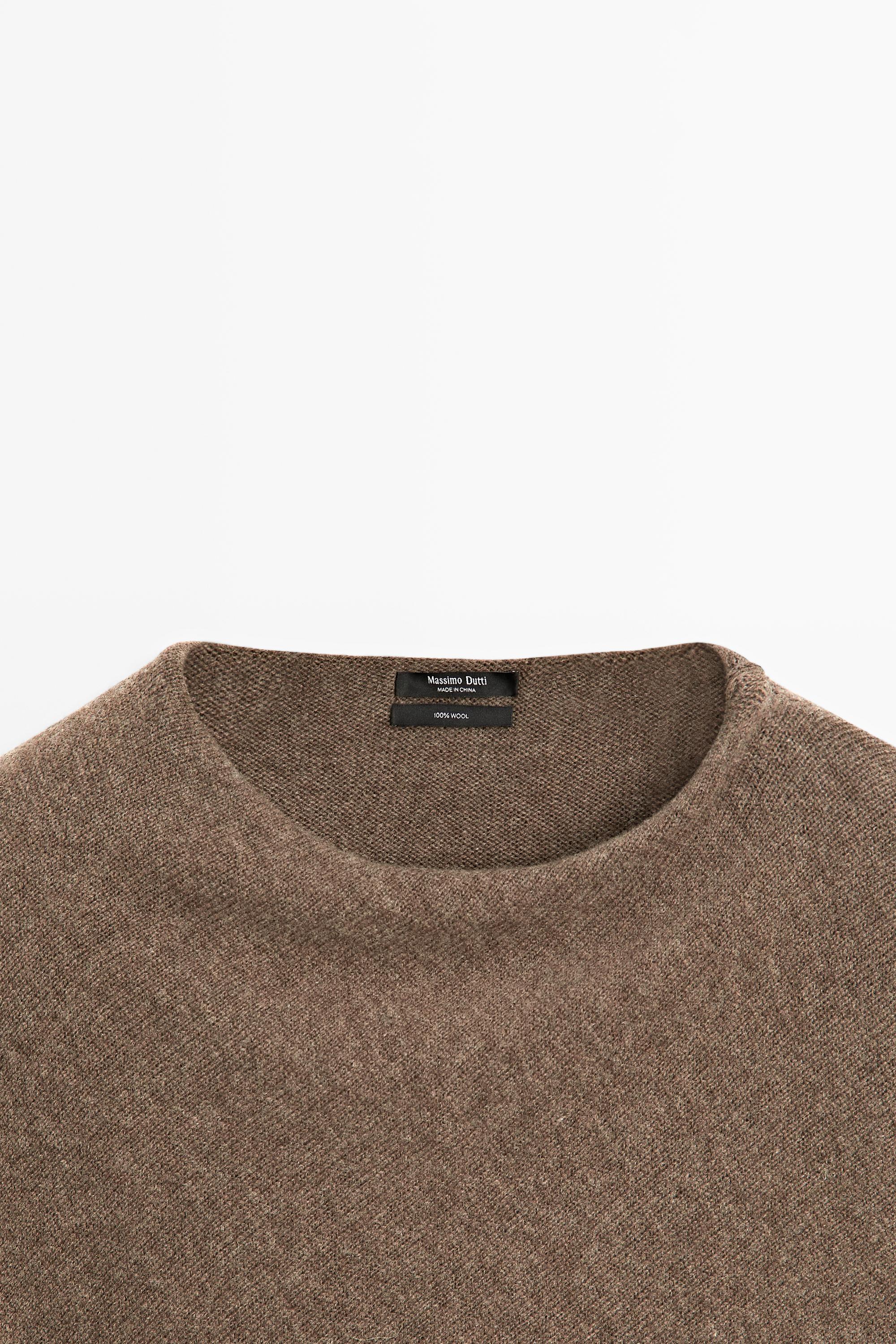 Pull cape en maille 100 % laine