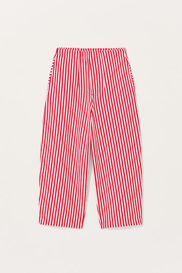 STRIBEDE BUKSER MED BALLOON FIT - LIMITED EDITION - striber fra Zara