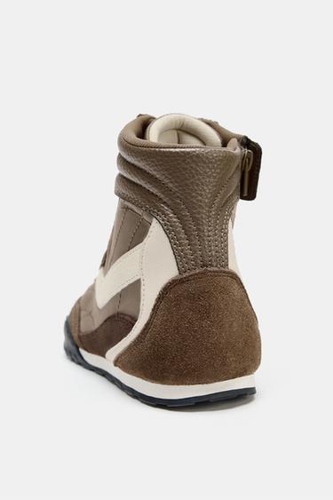 BASKETS MONTANTES - Marron de Zara - Image 5