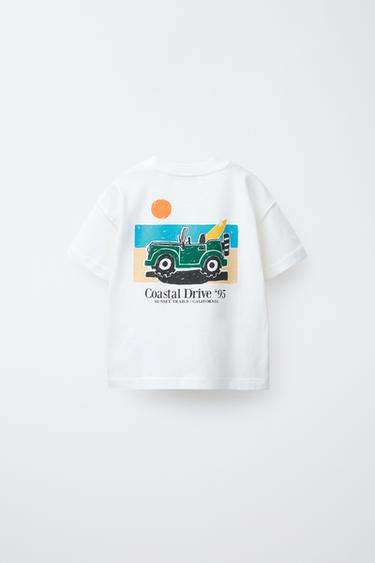 T-SHIRT IMPRIMÉ - Écru de Zara - Image 1