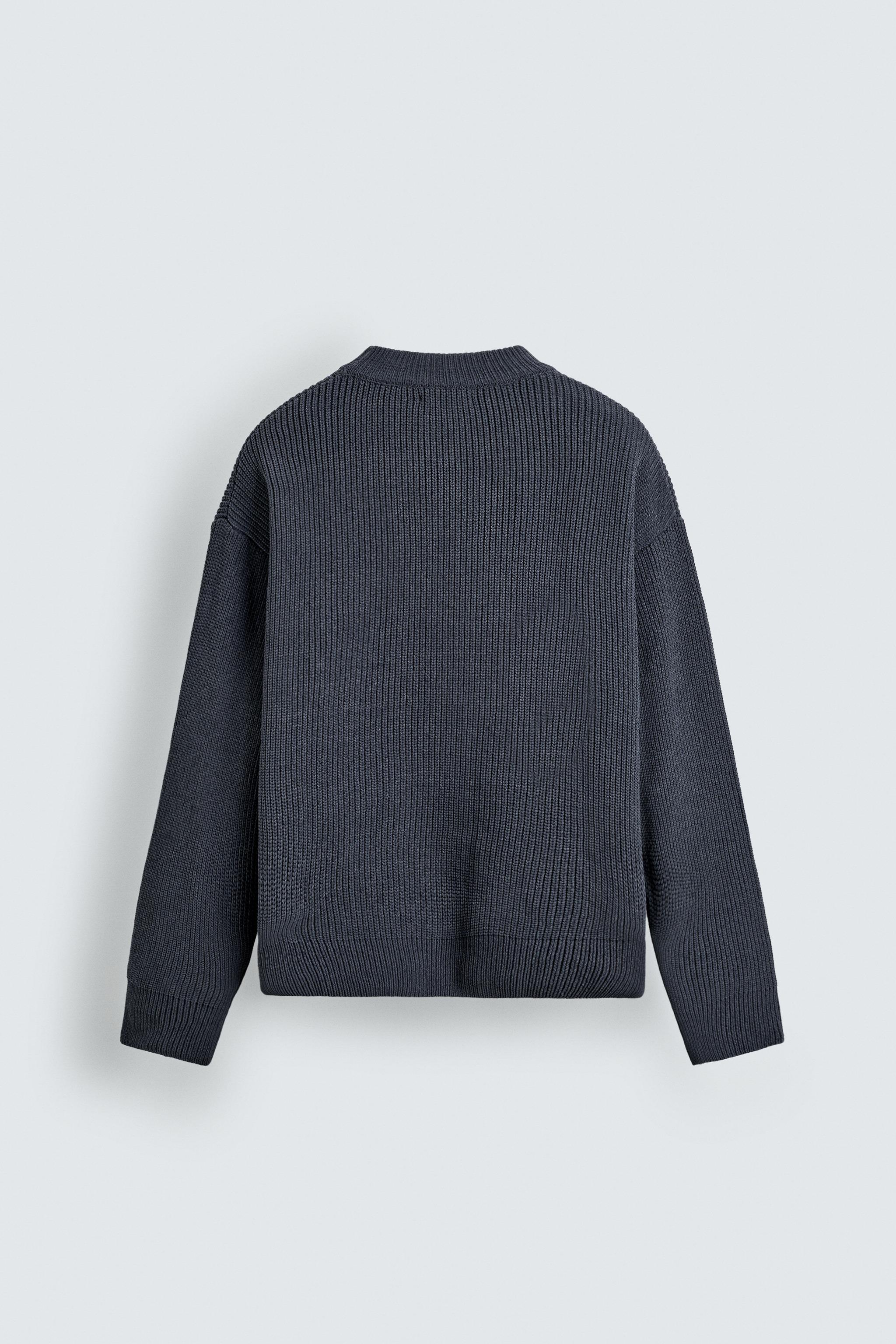 CHENILLE TEXTURED JUMPER - Blue | ZARA United States