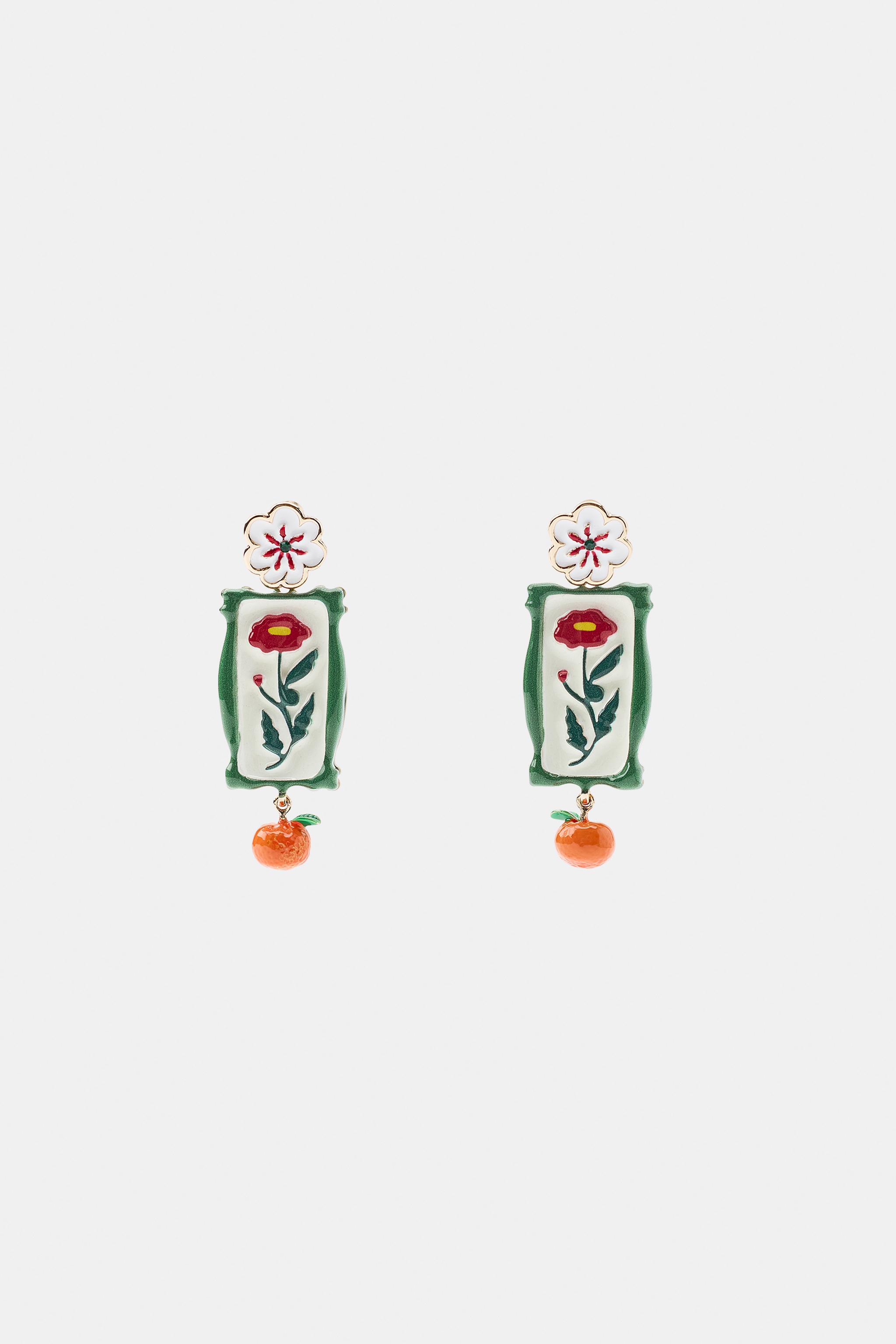 RESIN FLOWER EARRINGS