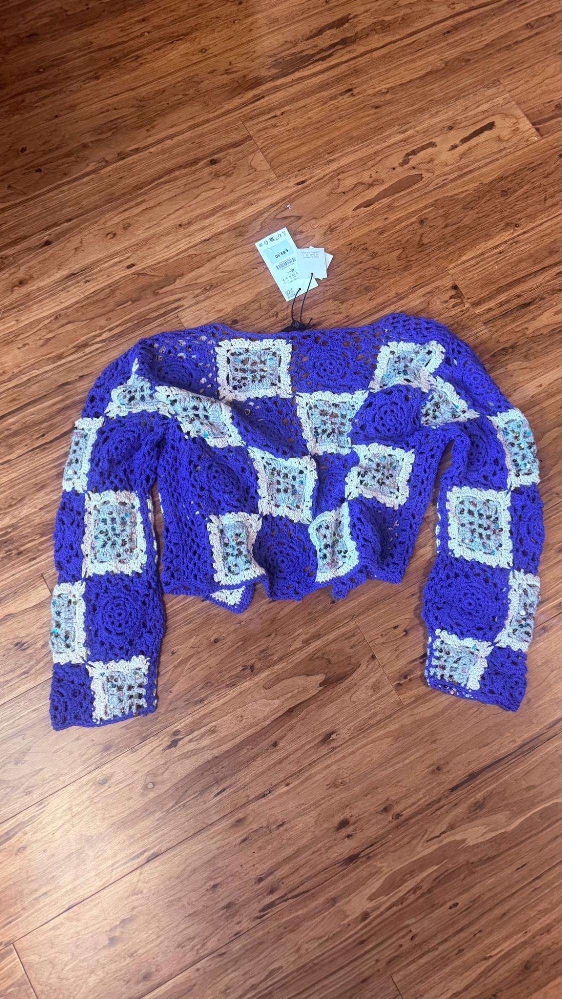 SEQUIN CROCHET JACKET - Image 2