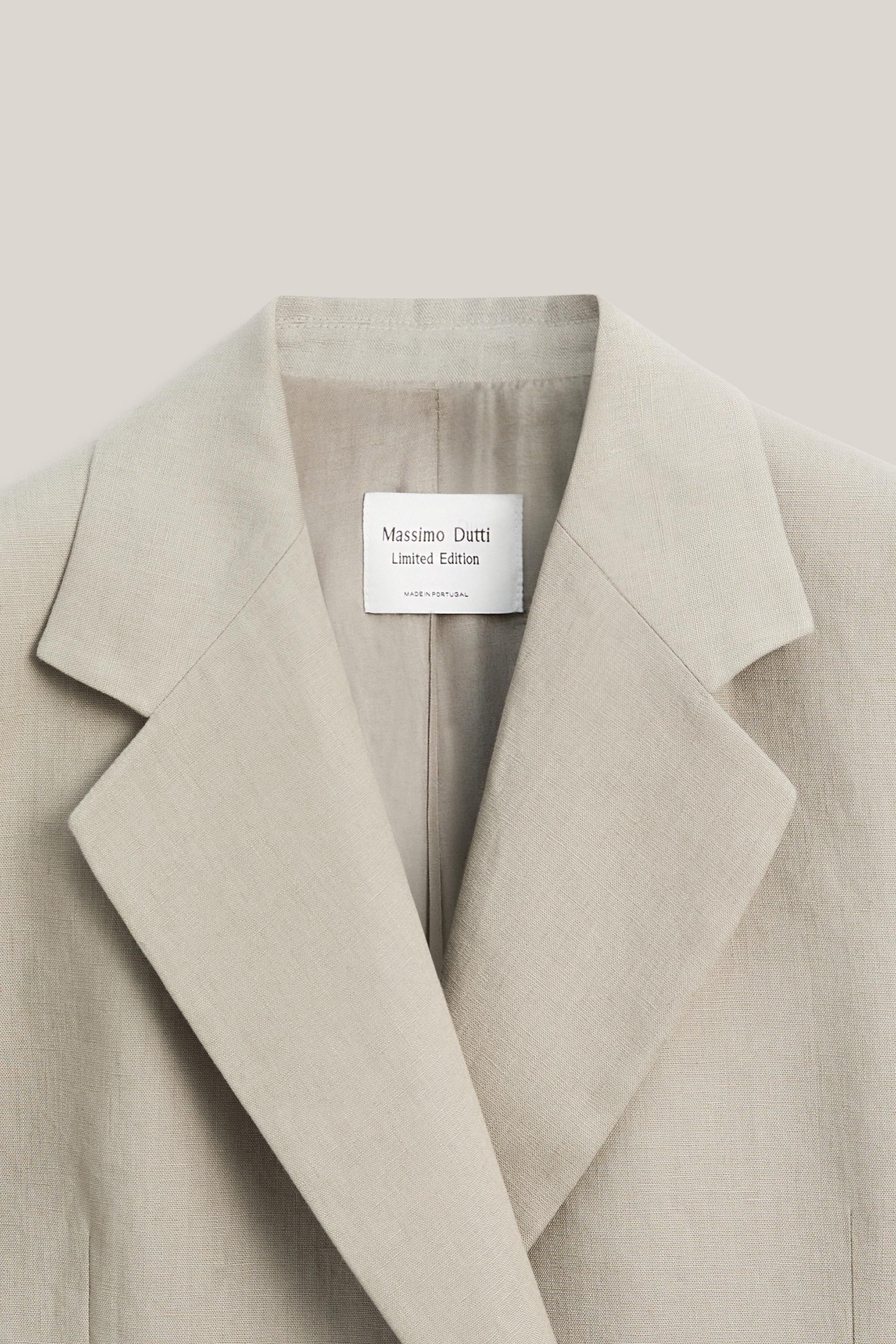 100% linen double-breasted suit blazer - LIMITED EDITION
