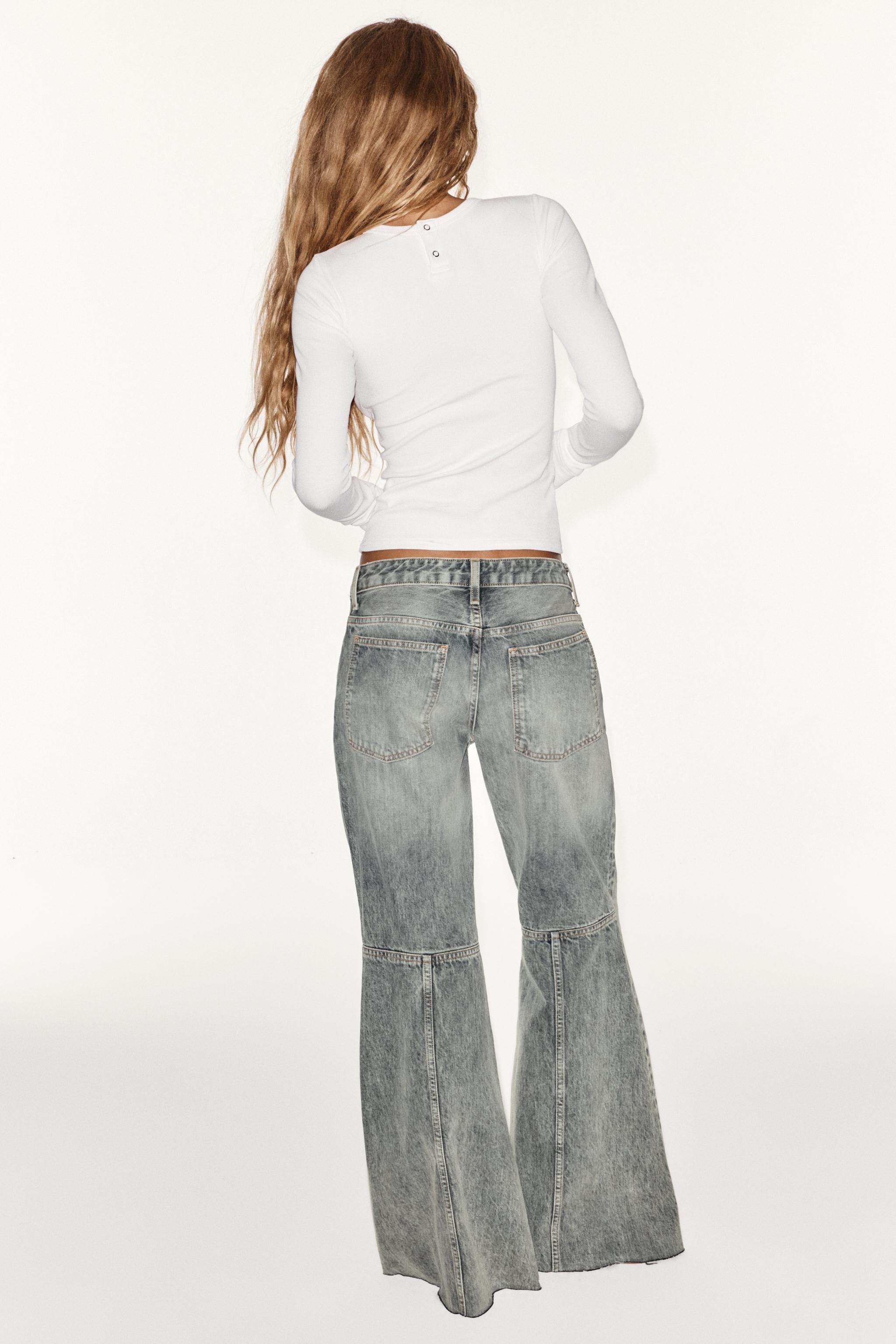 TRF LOW-RISE SUPER flare JEANS