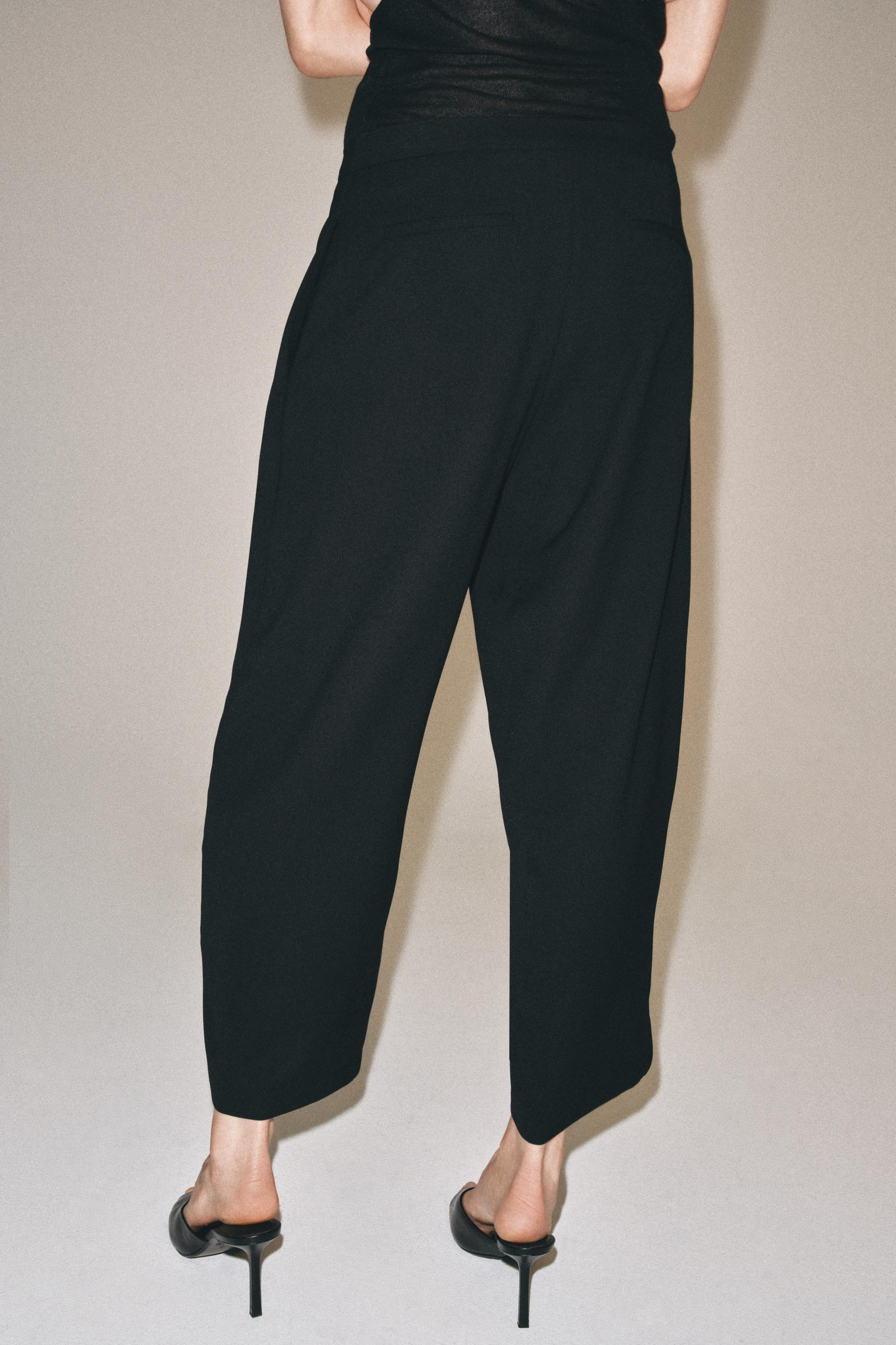 Женские брюки Zara ZW COLLECTION FRONT PLEAT PANTS — фото 5
