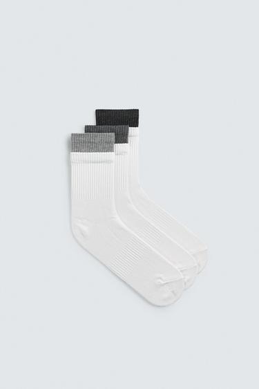 3-PACK DOUBLE EFFECT SOCKS - various by Zara