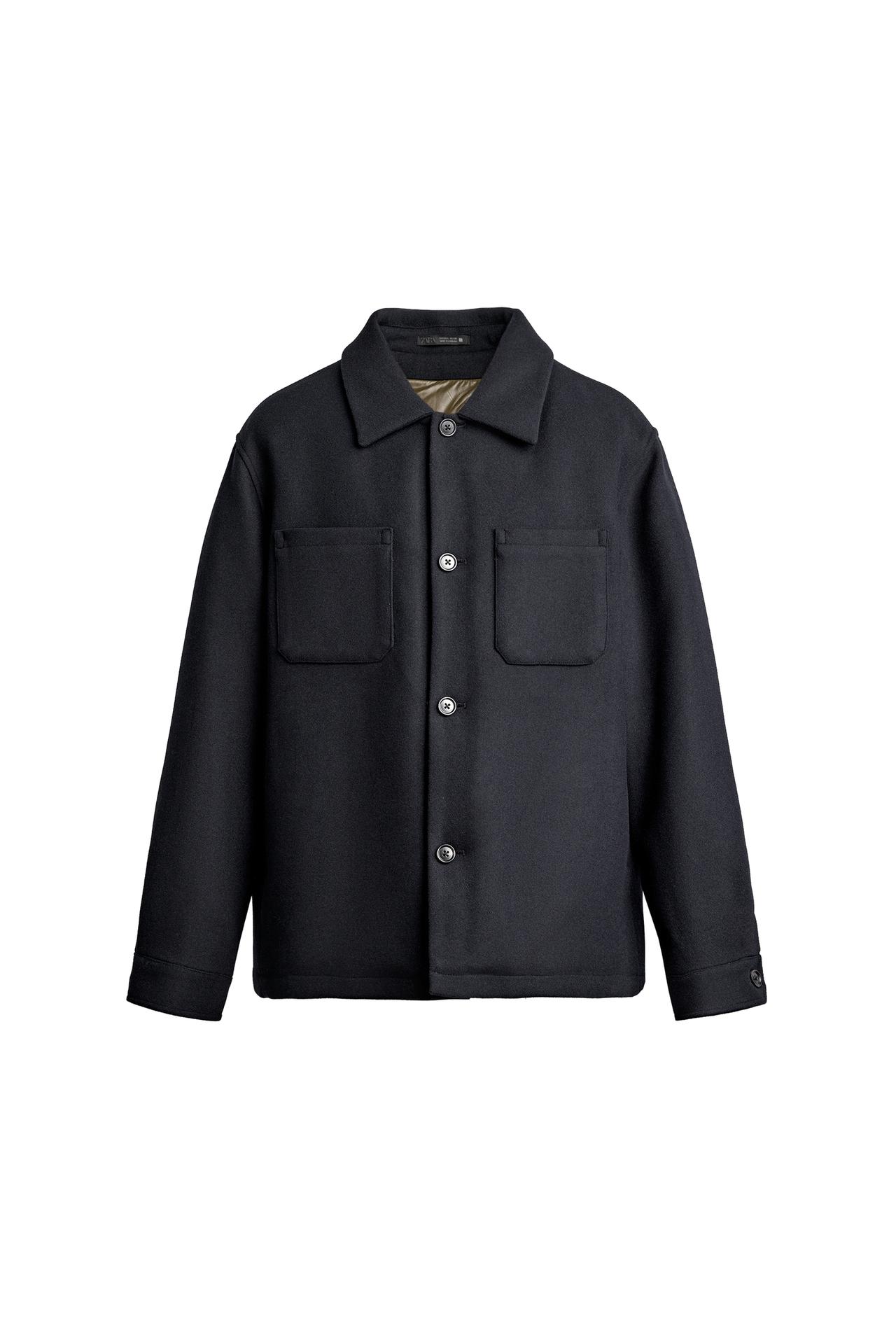 CONTRAST PADDED OVERSHIRT