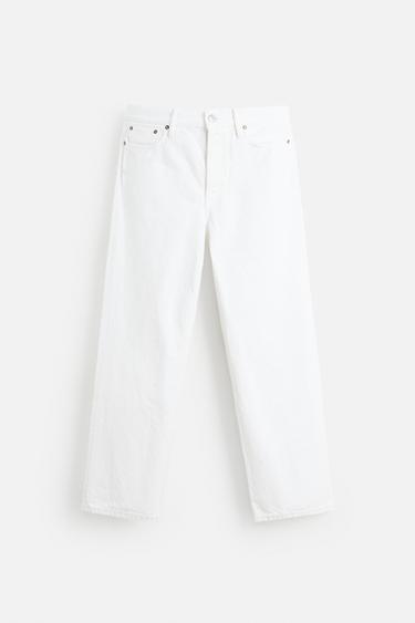LIMITED EDITION RELAXED STRAIGHT-LEG JEANS - White by Zara