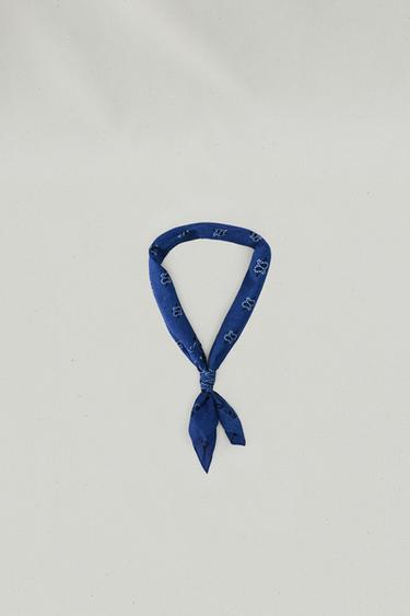 AARON LEVINE X ZARA PAISLEY PRINT BANDANA - Blue by Zara
