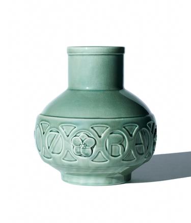 LESLIE ZHANG CERAMIC VASE - Blue / Green by Zara - Image 0