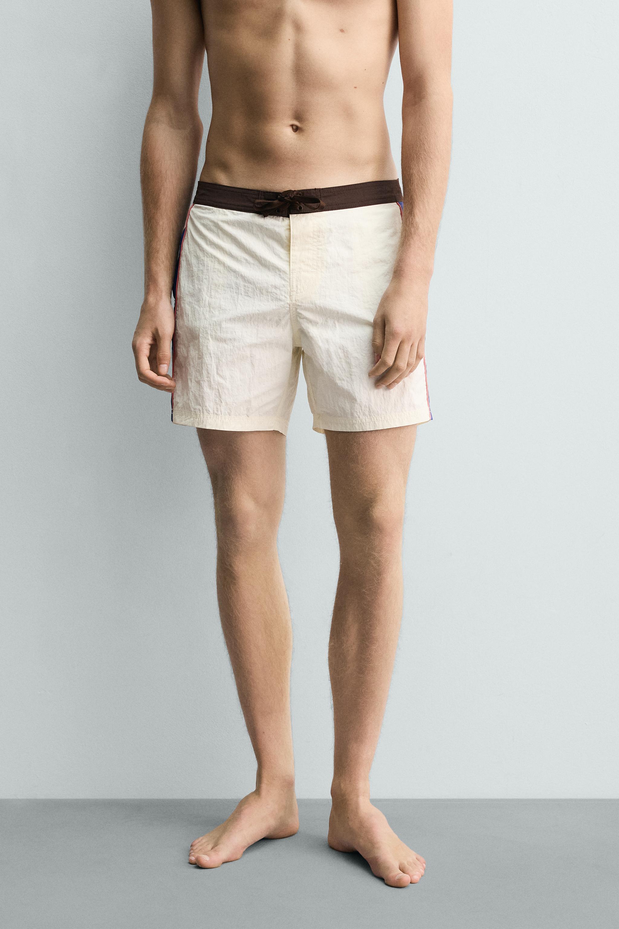 MAILLOT DE BAIN LONG À CONTRASTE
