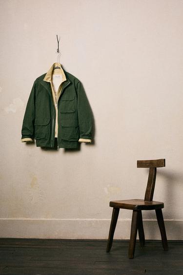 TECHNICAL PARKA WITH POCKETS - Green by Zara