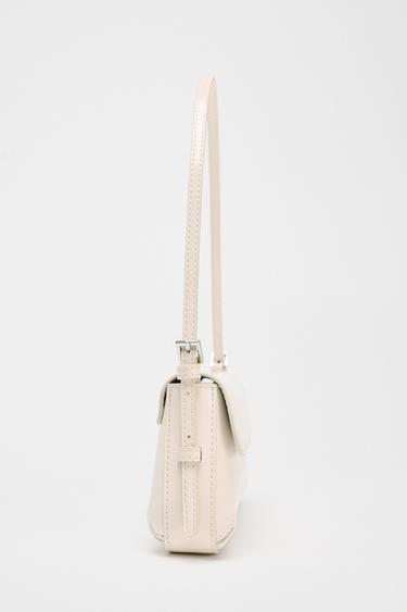 SAC PORTÉ ÉPAULE À RABAT - blanc de Zara - Image 5