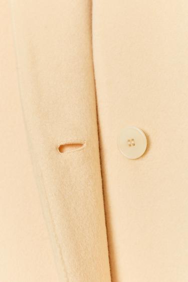 MANTEAU OVERSIZE MÉLANGE LAINE ZW COLLECTION - Vanille de Zara - Image 8
