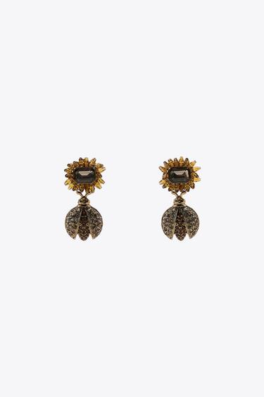 BOUCLES D'OREILLES TOURNESOL ABEILLE BIJOUX - Doré de Zara - Image 0