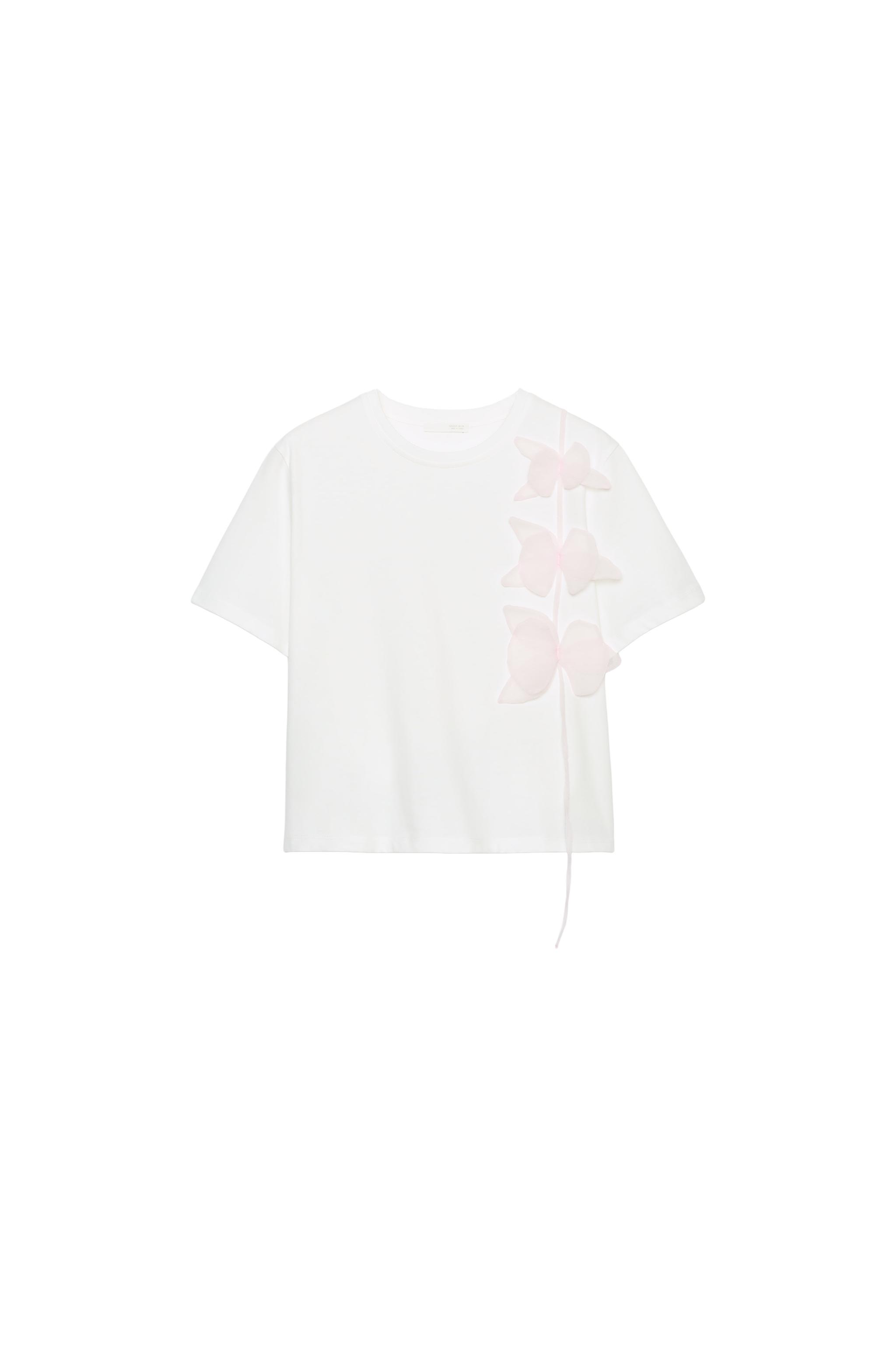 CAMISETA FLOR RELIEVE