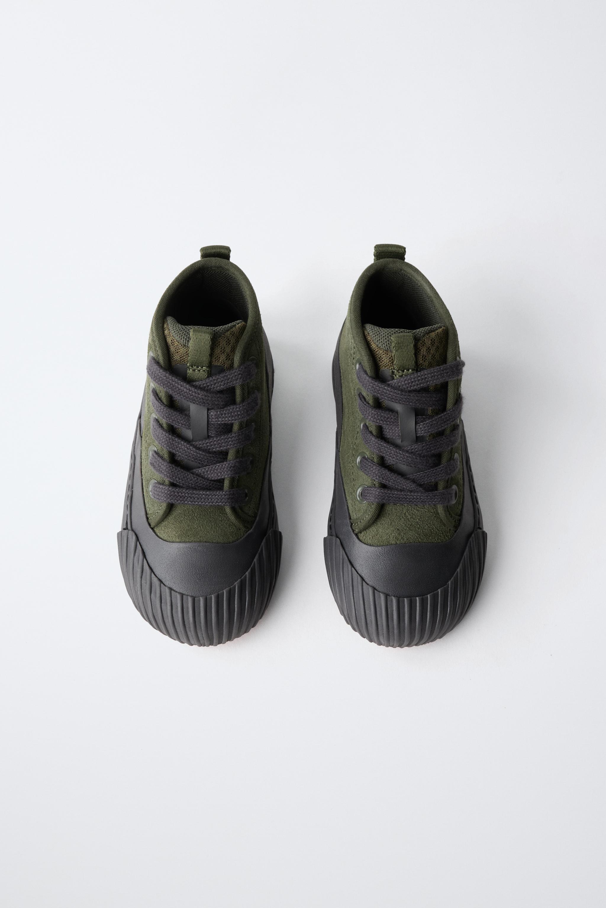 ZARA TIMELESS - BASKET MONTANTE EN CUIR ET DAIM