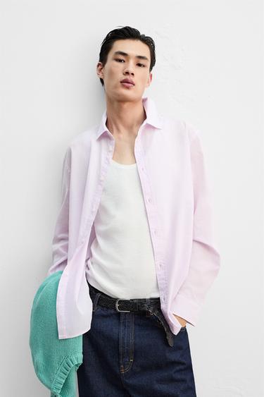 COTTON VOILE SHIRT - Mauve by Zara - Image 5