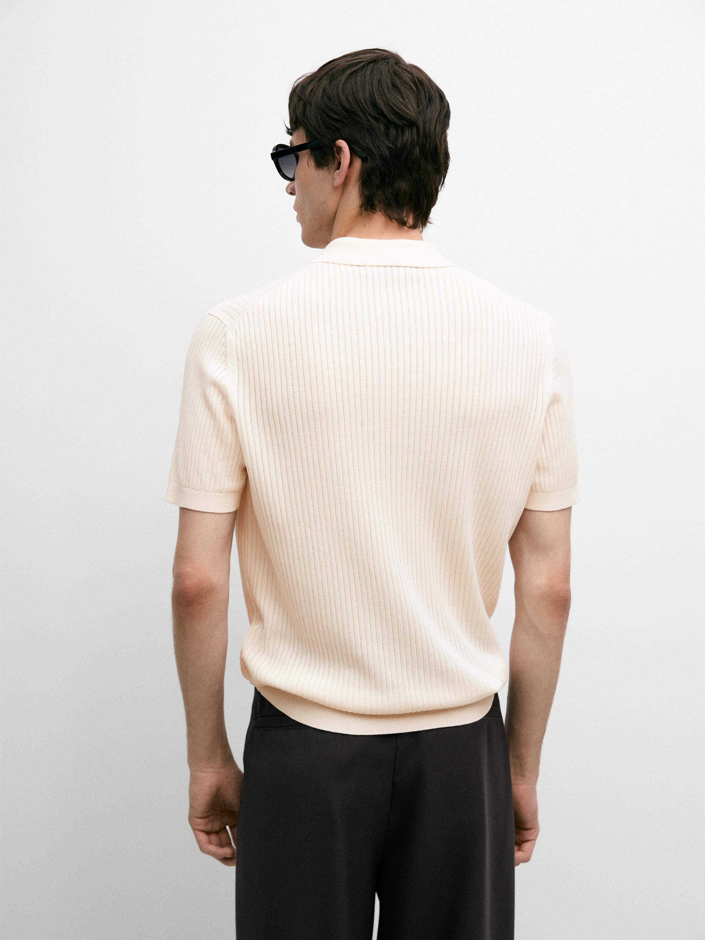Quarter-zip knit polo sweater