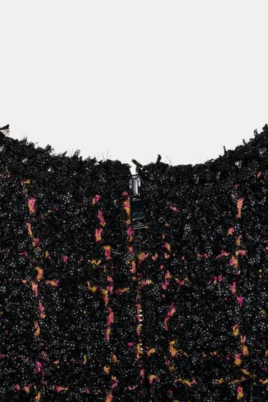 ROBE COURTE EN MAILLE STRUCTURÉE - Multicolore de Zara - Image 4