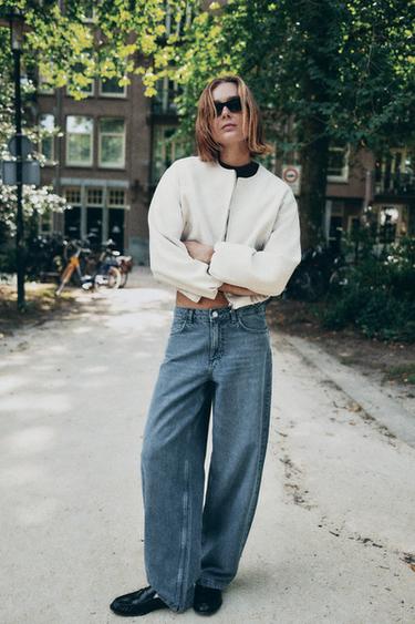SOFT BOMBER JACKET - Ecru by Zara