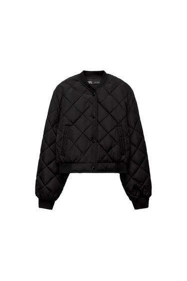 CROPPED PUFFER BOMBER JACKET