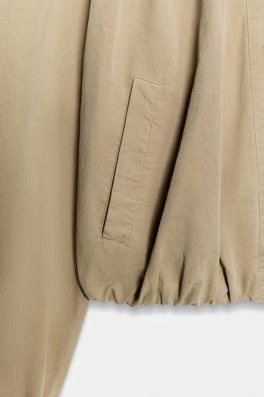 BLOUSON BALLON - Marron clair de Zara - Image 8