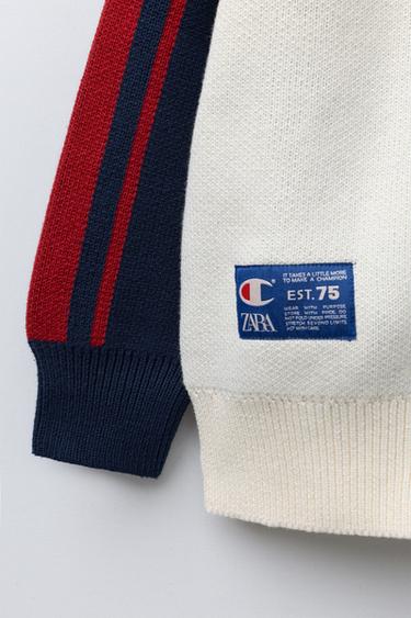 VESTE EN MAILLE CHAMPION ® X ZARA - Écru de Zara - Image 3