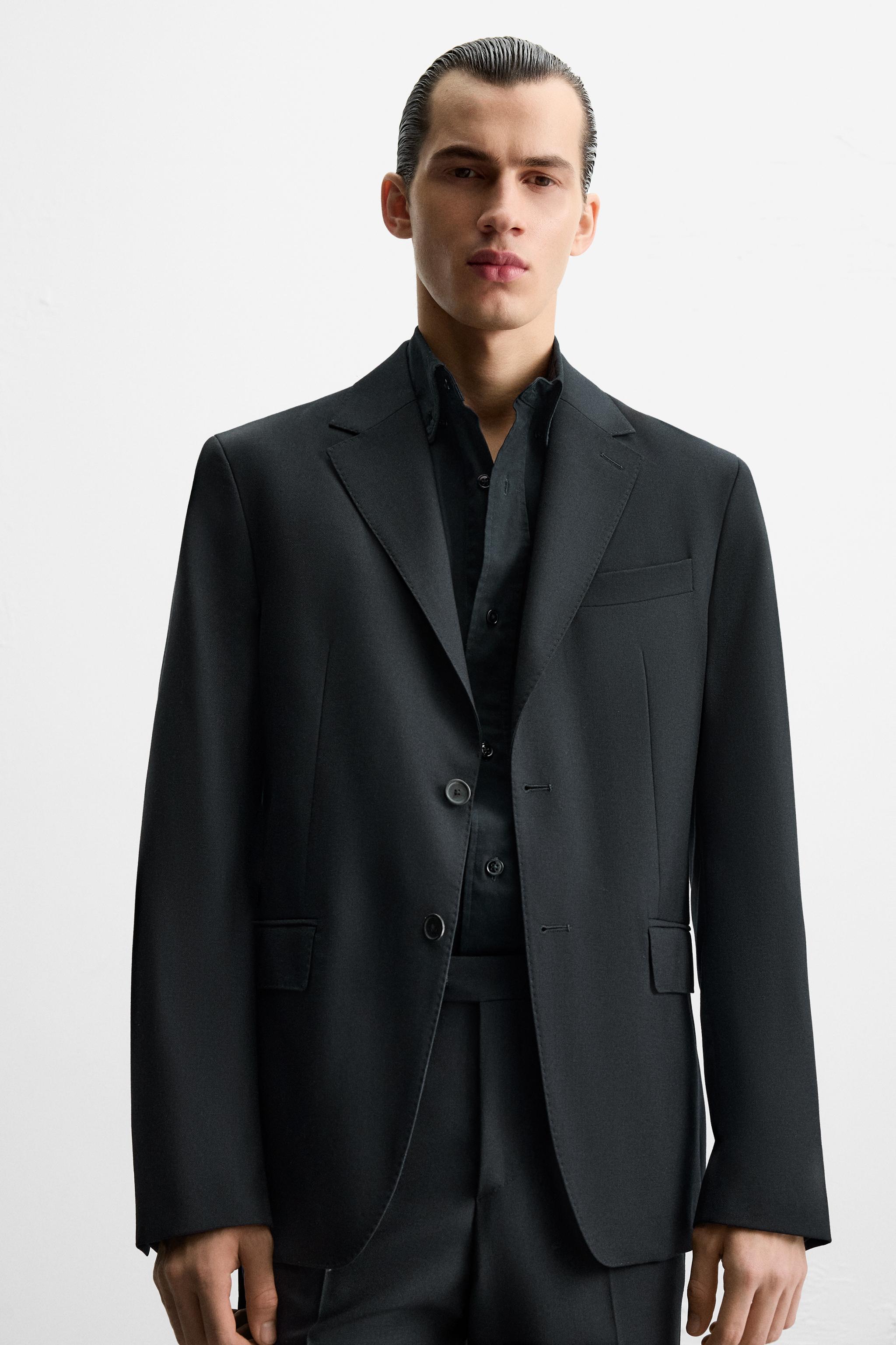 中古】ザラ ZARA BASIC COLLECTION ノーカラージャケット