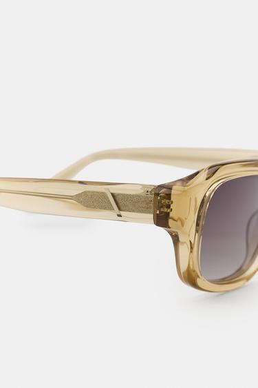 RECTANGULAR SUNGLASSES - Brown by Zara - Image 4