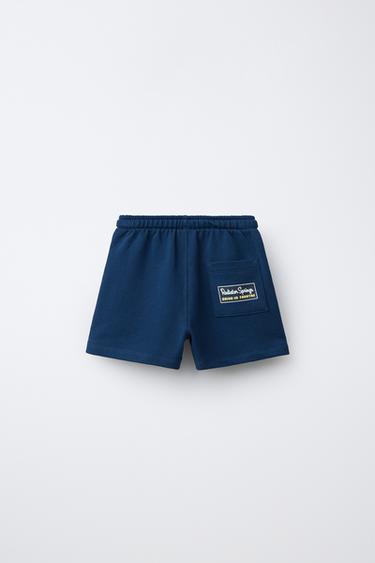 SHORT EN MOLLETON CARS FLASH MCQUEEN © DISNEY - Bleu marine de Zara - Image 1