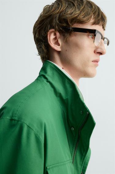 BLOISON RELAXED FIT À POCHES - Vert de Zara - Image 7