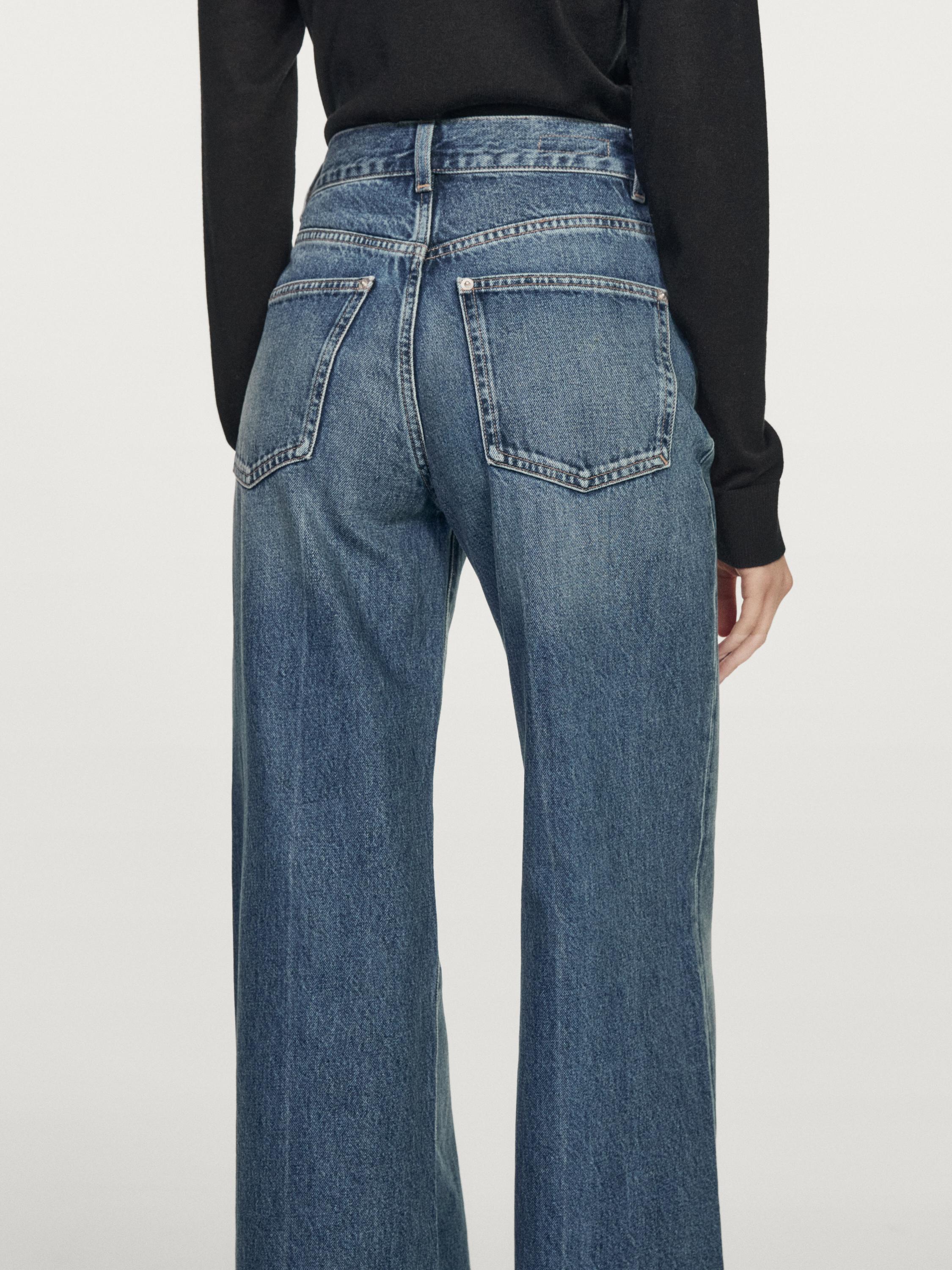 High-waist palazzo jeans