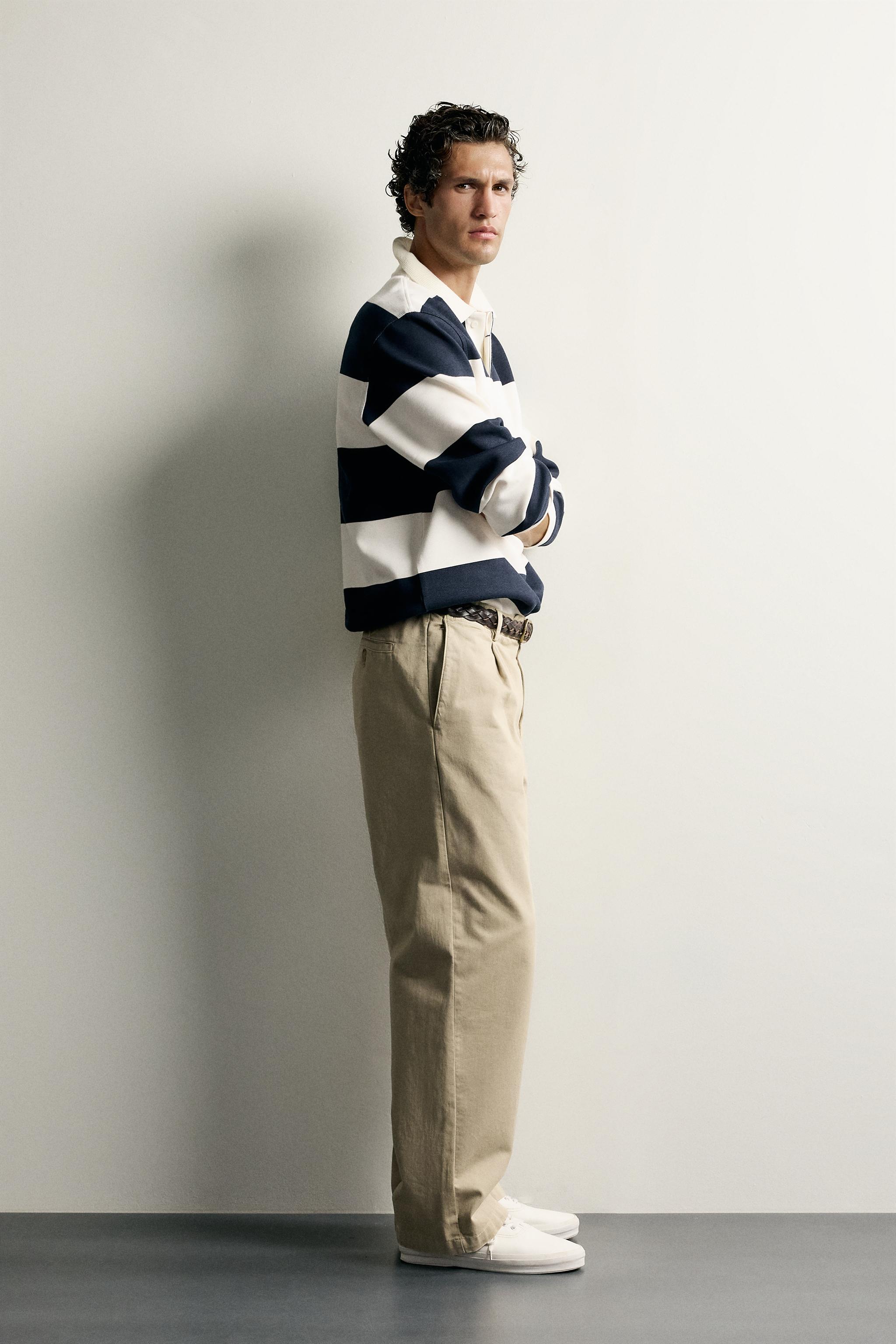 RELAXED FIT STRIPED PIQUÉ POLO SHIRT - thumbnail 4