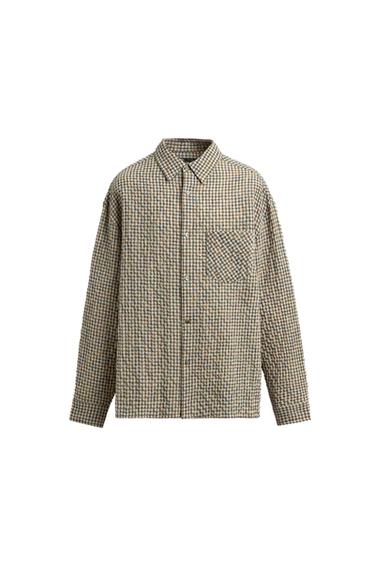 リラックスフィットテクスチャーチェックシャツマルチカラ―Zaraのリラックスフィットテクスチャーチェックシャツ - マルチカラ― 