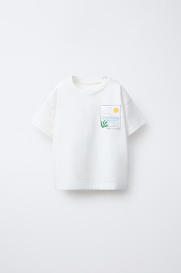 LANDSCAPE PRINT T-SHIRT - White by Zara