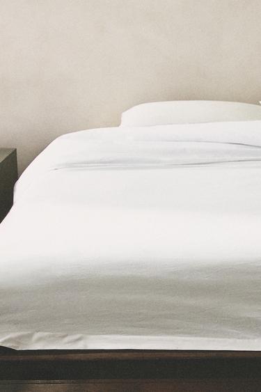 OVERLOCK DUVET COVER - White by Zara