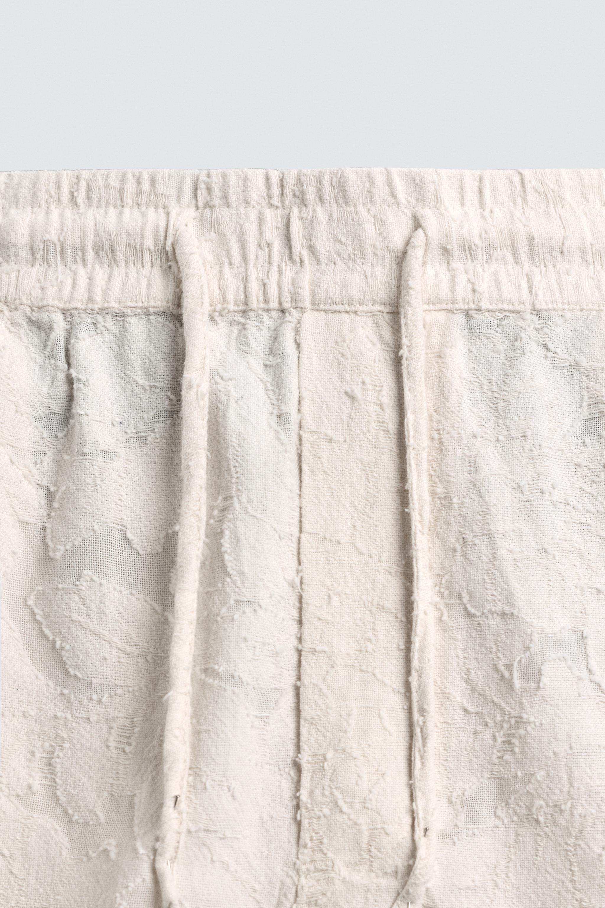 TEXTURED JACQUARD SHORTS