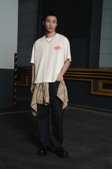 Zara POST MALONE ™ 圖案 T 恤 - 磨白色