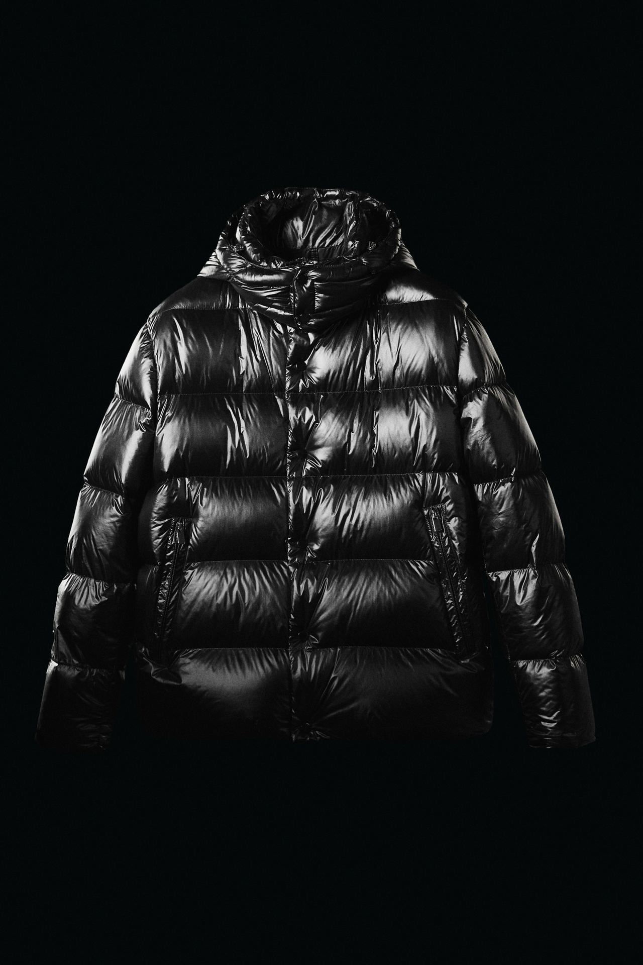 Shiny down jacket — Black