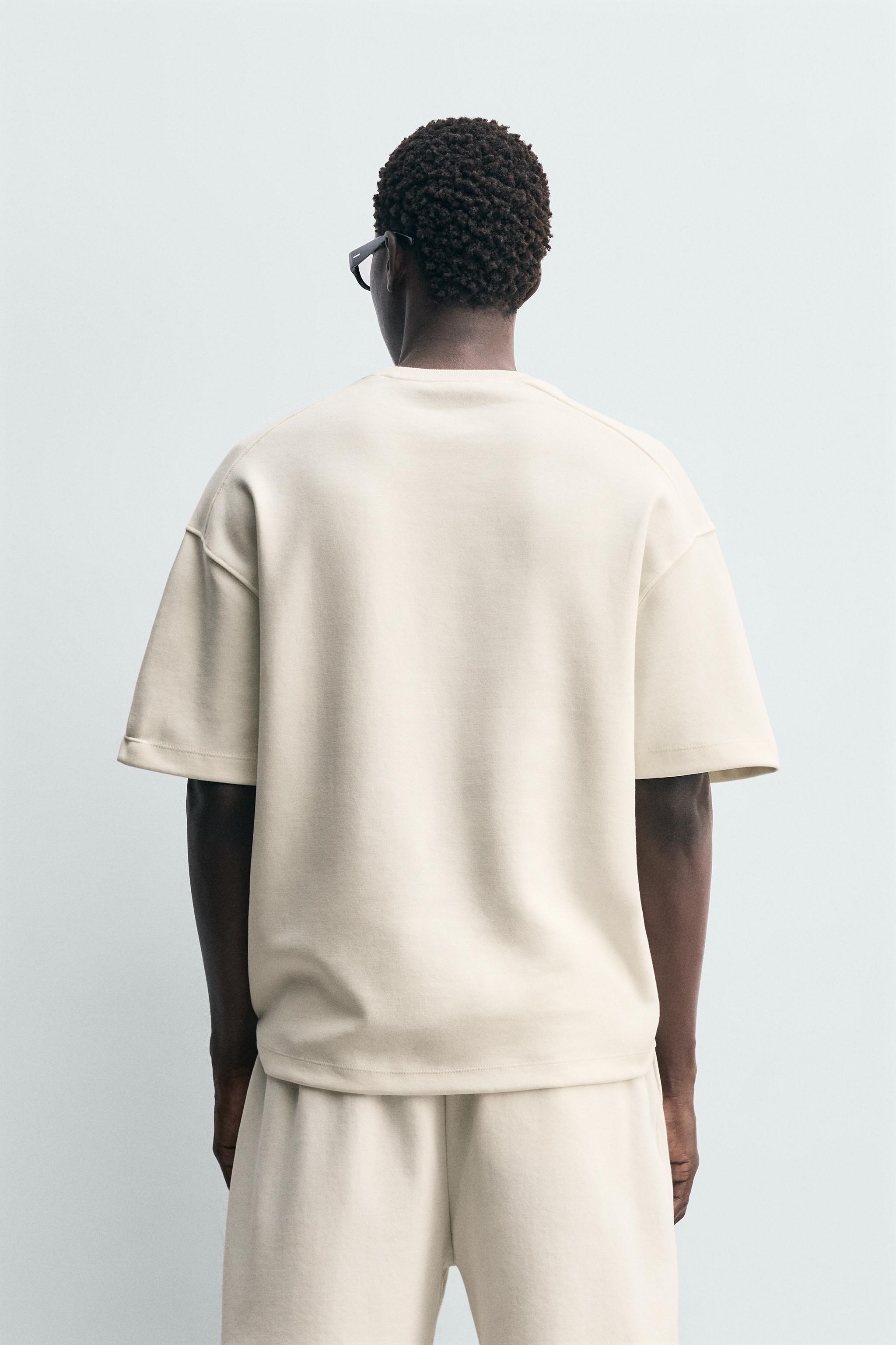 RELAXED FIT INTERLOCK SWEATSHIRT — Oyster-white