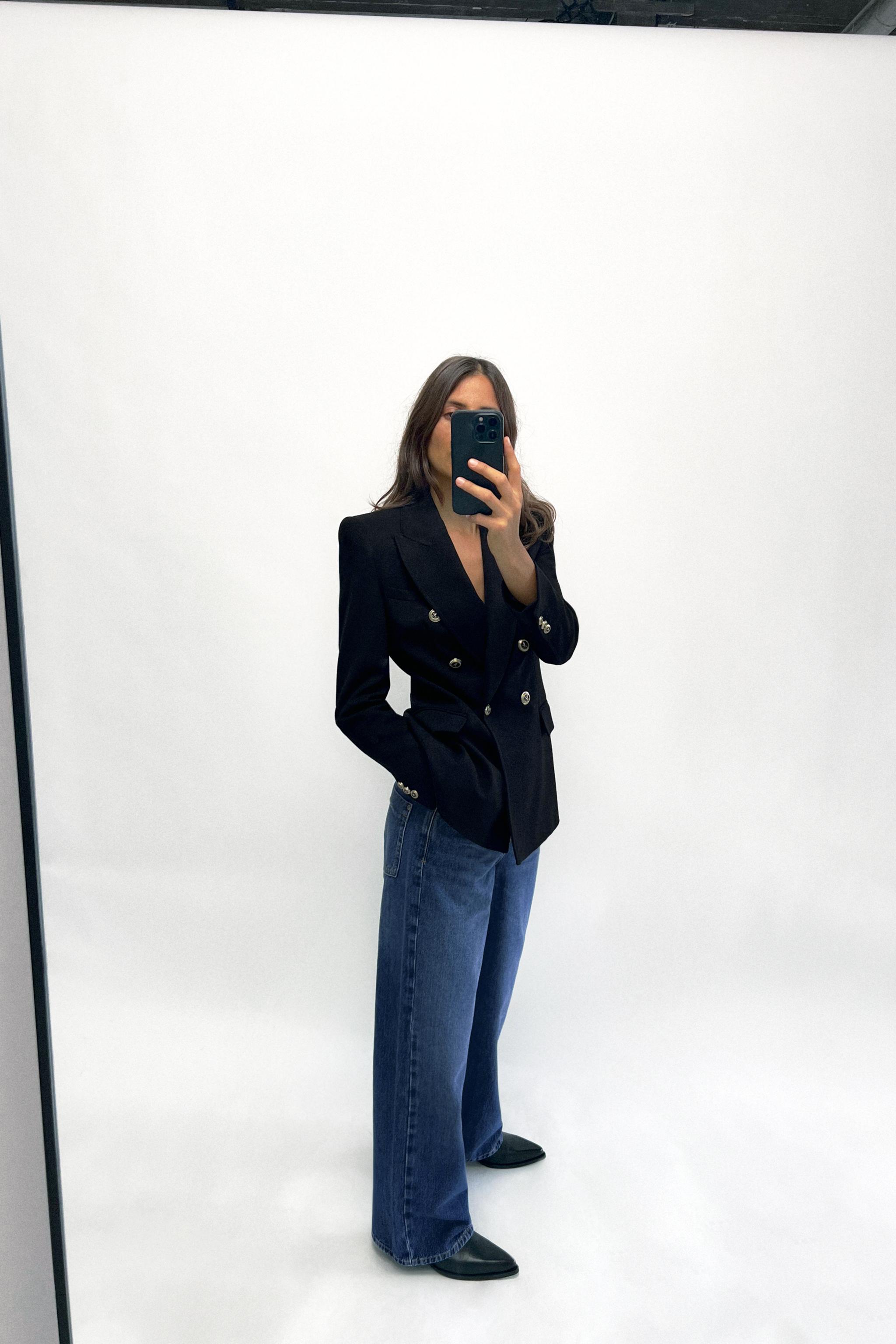 Veste bleu femme discount zara