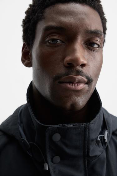 Zara WATER REPELLENT TECHNICAL JACKET - Navy blue