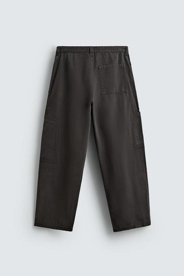 MULTI-POCKET TROUSERS - Dark grey by Zara - Image 8