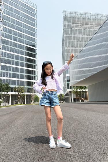 Zara 半透明鏡框太陽眼鏡 - 藍色