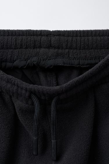 POLARTEC® FLEECE JOGGERS - Black by Zara - Image 2